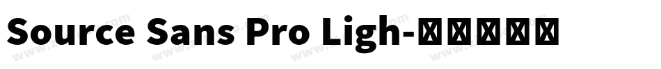 Source Sans Pro Ligh字体转换